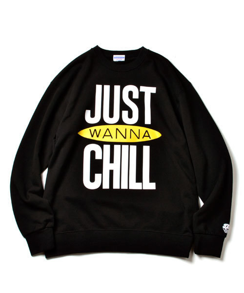 68&brothers(シックスティエイトアンドブラザーズ)の「Crew Neck Sweat "JUST WANNA CHILL"(スウェット・メンズ・ホワイト/ブラック/パープル・SMALL/MEDIUM/LARGE/X-LARGE/XX-LARGE)」の3枚目の写真