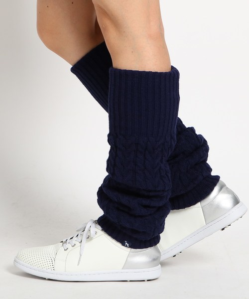 セール】ケーブル編み 裏地付き レッグウォーマー レディース（レッグ