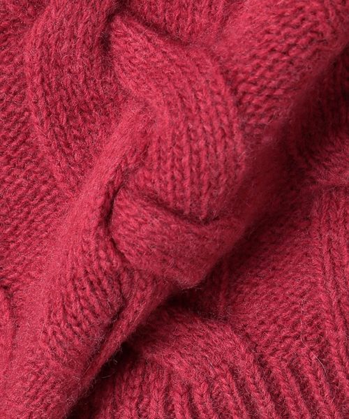 JOINT WORKS（ジョイントワークス）の「100%LAMBS WOOLケーブルクロップ（ニット/セーター・レディース・ホワイト/ブラック/ピンク・FREE）」の15枚目の写真