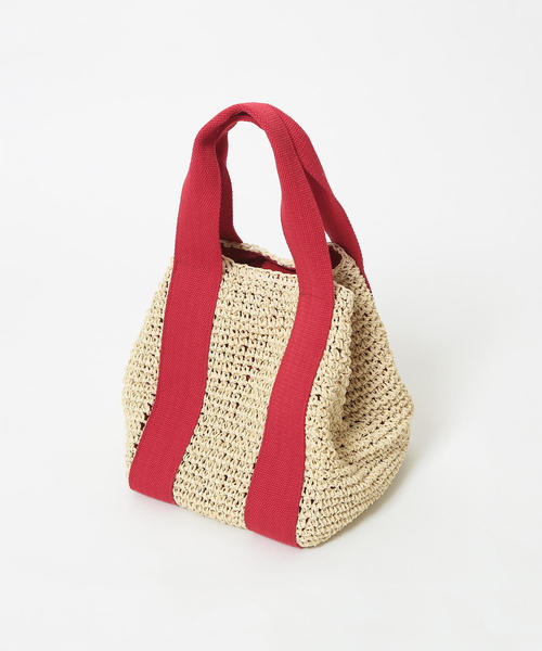 coen（コーエン）の「【『リンネル』6月号掲載】ペーパートートバッグ（カゴバッグ）（トートバッグ・レディース・レッド/ロイヤルブルー/ブラック・FREE）」の10枚目の写真