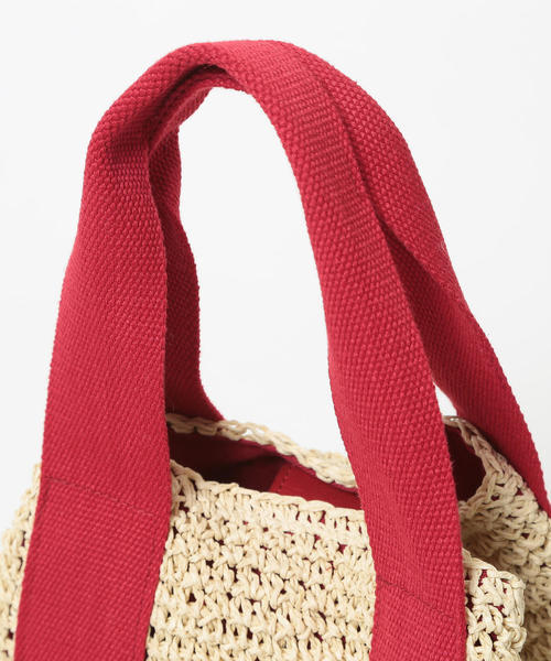 coen（コーエン）の「【『リンネル』6月号掲載】ペーパートートバッグ（カゴバッグ）（トートバッグ・レディース・レッド/ロイヤルブルー/ブラック・FREE）」の18枚目の写真