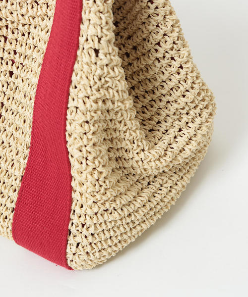 coen（コーエン）の「【『リンネル』6月号掲載】ペーパートートバッグ（カゴバッグ）（トートバッグ・レディース・レッド/ロイヤルブルー/ブラック・FREE）」の12枚目の写真