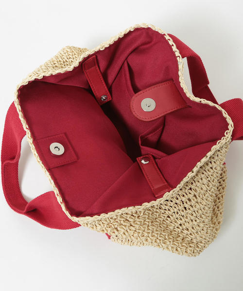 coen（コーエン）の「【『リンネル』6月号掲載】ペーパートートバッグ（カゴバッグ）（トートバッグ・レディース・レッド/ロイヤルブルー/ブラック・FREE）」の13枚目の写真