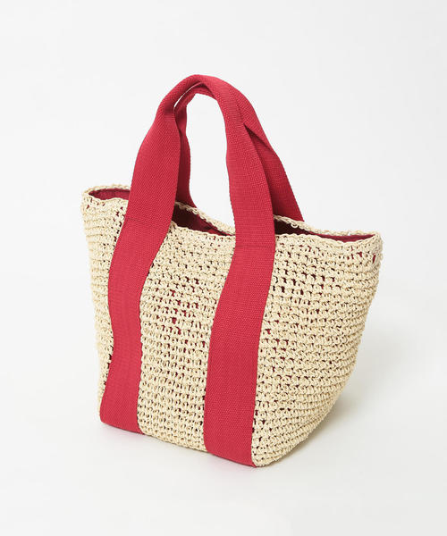 coen（コーエン）の「【『リンネル』6月号掲載】ペーパートートバッグ（カゴバッグ）（トートバッグ・レディース・レッド/ロイヤルブルー/ブラック・FREE）」の15枚目の写真