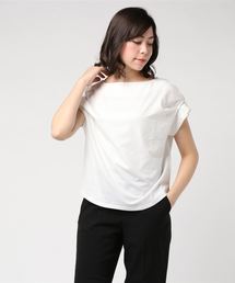 箔プリントタックスリーブTシャツ