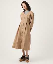 Azul By Moussy アズールバイマウジー レディース のワンピース ベージュ系 コットン 通販 Zozotown Azul By Moussy アズールバイマウジー レディース のワンピース ベージュ系 コットン 通販 Zozotown