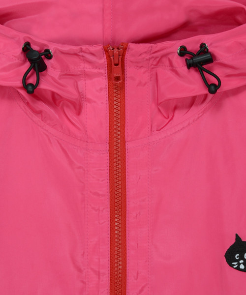 にゃー（ニャー）の「S にゃーウインドブレー（ブルゾン・レディース・ピンク/ネイビー/ブラック・02/03/3）」の4枚目の写真