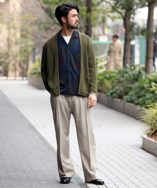 EDIFICE(エディフィス)の「Japanese paper YARN ラップカーデ(カーディガン/ボレロ・メンズ・ブラック/ブラウン/カーキ/ブルー/ネイビー・SMALL/MEDIUM/LARGE)」の8枚目の写真