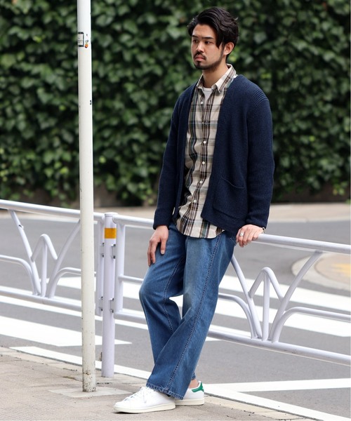 EDIFICE(エディフィス)の「Japanese paper YARN ラップカーデ(カーディガン/ボレロ・メンズ・ブラック/ブラウン/カーキ/ブルー/ネイビー・SMALL/MEDIUM/LARGE)」の9枚目の写真