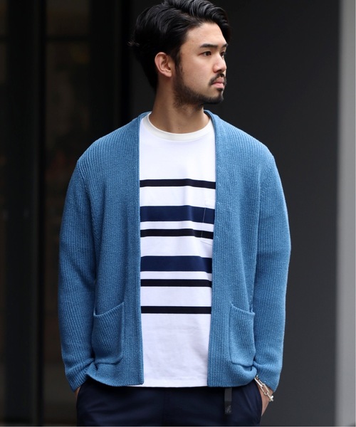 EDIFICE(エディフィス)の「Japanese paper YARN ラップカーデ(カーディガン/ボレロ・メンズ・ブラック/ブラウン/カーキ/ブルー/ネイビー・SMALL/MEDIUM/LARGE)」の15枚目の写真