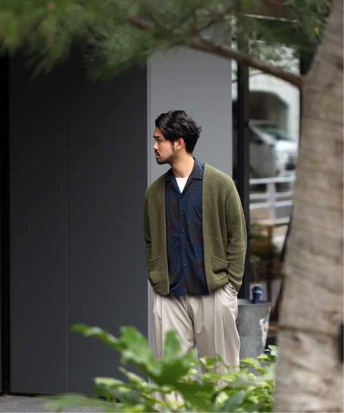 EDIFICE(エディフィス)の「Japanese paper YARN ラップカーデ(カーディガン/ボレロ・メンズ・ブラック/ブラウン/カーキ/ブルー/ネイビー・SMALL/MEDIUM/LARGE)」の16枚目の写真