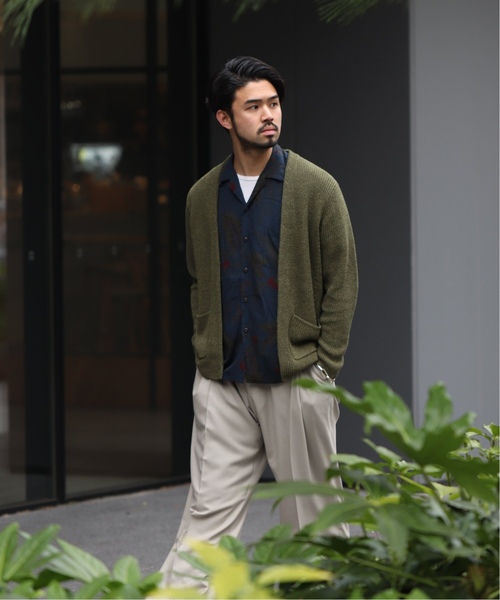 EDIFICE(エディフィス)の「Japanese paper YARN ラップカーデ(カーディガン/ボレロ・メンズ・ブラック/ブラウン/カーキ/ブルー/ネイビー・SMALL/MEDIUM/LARGE)」の17枚目の写真