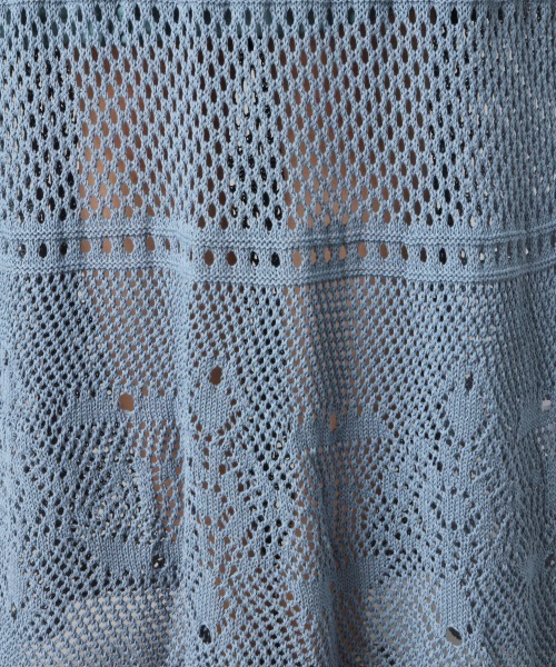 LOWRYS FARM（ローリーズファーム）の「カギバリマキシスカート　832139（スカート・レディース・ブラック/アイボリー/ブルー・FREE）」の9枚目の写真