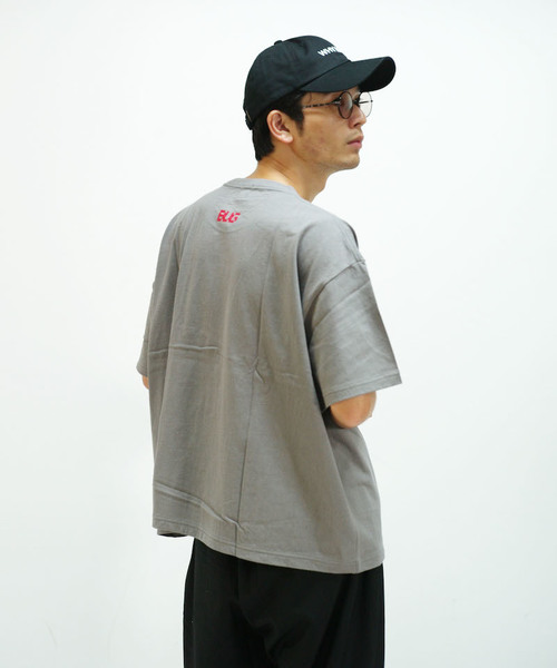 KAIKO（カイコー）の「KAIKO OBLONG T-SHIRT BUG（Tシャツ/カットソー・メンズ・ホワイト/チャコールグレー/ライトグレー/ライトパープル/レッド・S/M/L）」の4枚目の写真