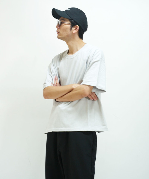 KAIKO（カイコー）の「KAIKO OBLONG T-SHIRT BUG（Tシャツ/カットソー・メンズ・ホワイト/チャコールグレー/ライトグレー/ライトパープル/レッド・S/M/L）」の5枚目の写真