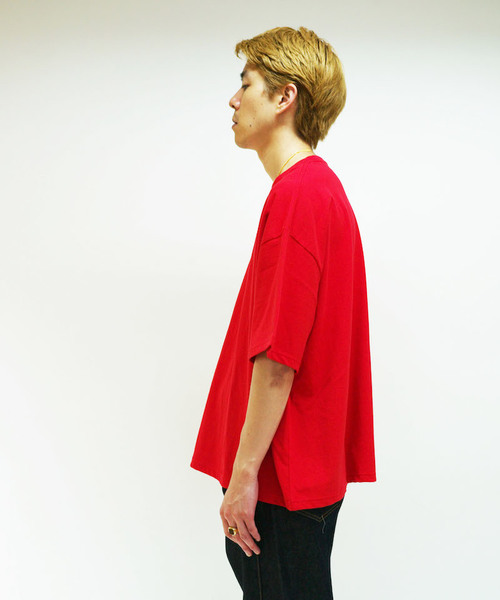 KAIKO（カイコー）の「KAIKO OBLONG T-SHIRT BUG（Tシャツ/カットソー・メンズ・ホワイト/チャコールグレー/ライトグレー/ライトパープル/レッド・S/M/L）」の13枚目の写真