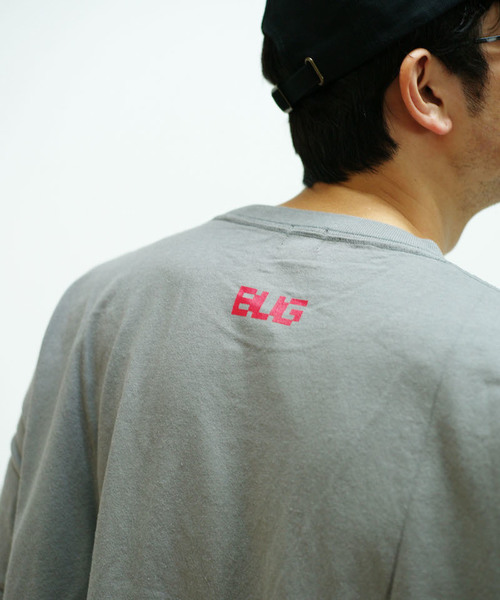 KAIKO（カイコー）の「KAIKO OBLONG T-SHIRT BUG（Tシャツ/カットソー・メンズ・ホワイト/チャコールグレー/ライトグレー/ライトパープル/レッド・S/M/L）」の9枚目の写真