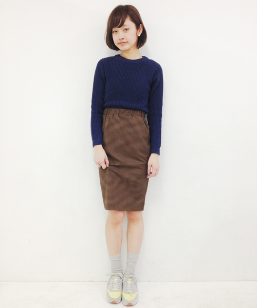 Kastane（カスタネ）の「畦クルーニットPO（ニット/セーター・レディース・ダークグリーン/ネイビー/アイボリー・FREE）」の13枚目の写真