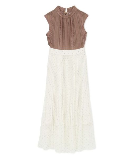 新品タグ付 JILL STUART ドットミックスプリーツワンピース