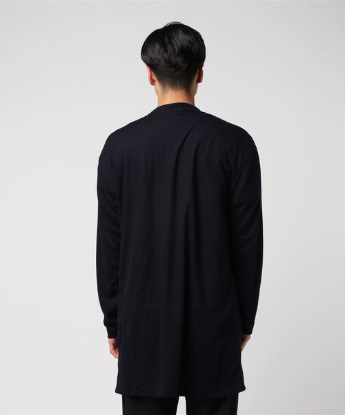 ８(eight)（エイト）の「コーディガン ロング丈 アウター（カーディガン/ボレロ・メンズ・チャコールグレー/ネイビー/ブラウン・MEDIUM/LARGE）」の5枚目の写真