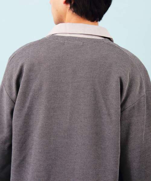 ８(eight)（エイト）の「コーディガン ロング丈 アウター（カーディガン/ボレロ・メンズ・チャコールグレー/ネイビー/ブラウン・MEDIUM/LARGE）」の12枚目の写真