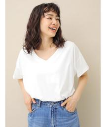 earth music&ecology | Vネックカットチュニック ●(Tシャツ/カットソー)