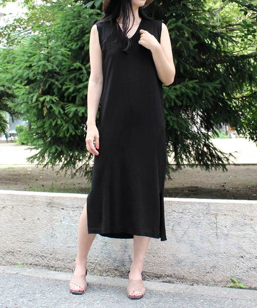 Vネックニットワンピース ワンピース Mode Robe モードローブ のファッション通販 Zozotown