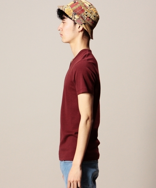 BEAUTY&YOUTH UNITED ARROWS（ビューティーアンドユースユナイテッドアローズ）の「BY フライス Vネック ショートスリーブ カットソー ◆（Tシャツ/カットソー・メンズ・グレー/ダークグレー/ホワイト/ライラック/ライトブルー/ネイビー/ケリー/レッド/ワインレッド/ブラック・SMALL/LARGE/MEDIUM/X-LARGE）」の14枚目の写真