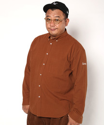 【BUCCA 44】ワンポイント刺繍ボタンダウンオックスフォードシャツ