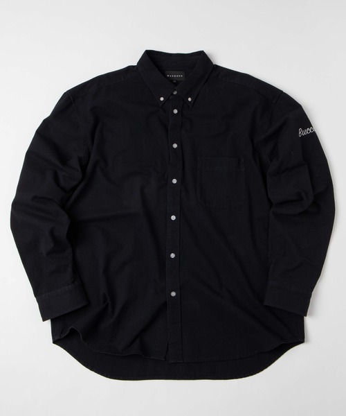 BUCCA 44（ブッカフォーティーフォー）の「【BUCCA 44】ワンポイント刺繍ボタンダウンオックスフォードシャツ（シャツ/ブラウス・メンズ・ホワイト/ブラック/ブラウン・MEDIUM/LARGE/X-LARGE/XX-LARGE/XXX-LARGE）」の3枚目の写真
