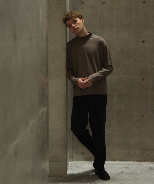 NILWAY（ニルウェイ）の「ヒートポンチハイネックカットソー（Tシャツ/カットソー・メンズ・カーキ/ベージュ/ホワイト/グレー/ブラック/ネイビー/ブラウン・X-LARGE/LARGE/MEDIUM）」の21枚目の写真