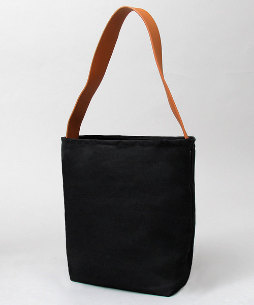 A.M.S.（エーエムエス）の「【A.M.S./エーエムエス】 キャンバス 肩掛け トートバッグ（ショルダーバッグ・レディース・ブラック/ナチュラル・FREE）」の10枚目の写真