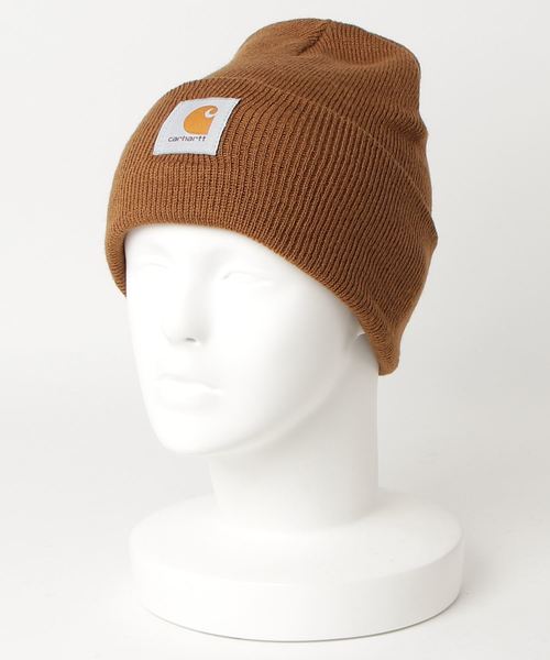 Carhartt（カーハート）の「【Carhartt / カーハート】 ACRYLIC WATCH HAT ニットキャップ（ニットキャップ/ビーニー・メンズ・ブラック/ライム/ライトブラウン/杢グレー/オレンジ系その他2・FREE）」の4枚目の写真