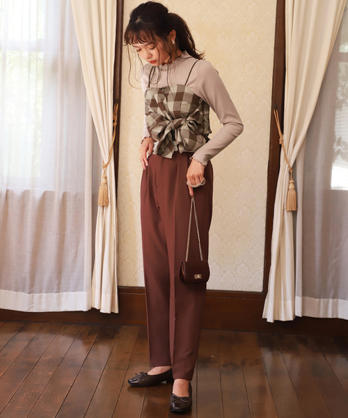 one after another NICE CLAUP（ワンアフターアナザーナイスクラップ）の「ショルダーバッグ付きトートバッグ（トートバッグ・レディース・アイボリー/ブラウン/モカ/ゴールド・FREE）」の13枚目の写真