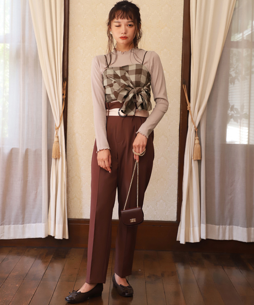 one after another NICE CLAUP（ワンアフターアナザーナイスクラップ）の「ショルダーバッグ付きトートバッグ（トートバッグ・レディース・アイボリー/ブラウン/モカ/ゴールド・FREE）」の10枚目の写真