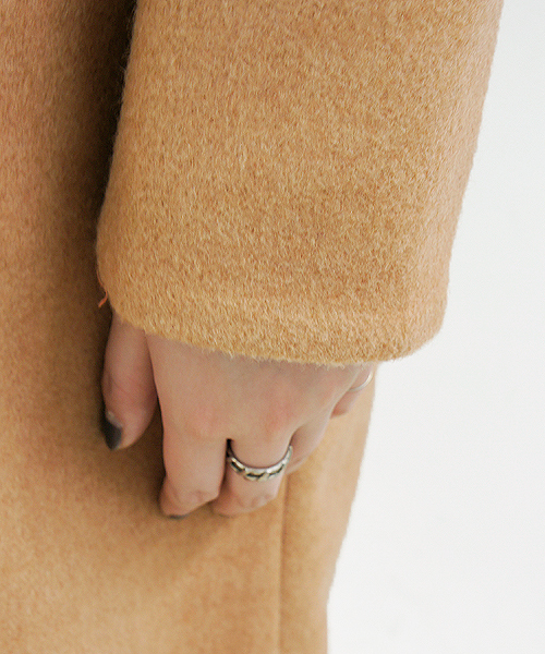 CIAOPANIC（チャオパニック）の「【Ciaopanic】ノーカラーコート（ノーカラージャケット・レディース・オフホワイト/ベージュ/ネイビー・FREE）」の4枚目の写真