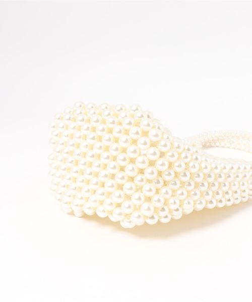 flower(フラワー)の「パーリーデコラティブバッグ(ハンドバッグ・レディース・ホワイト・FREE)」の3枚目の写真