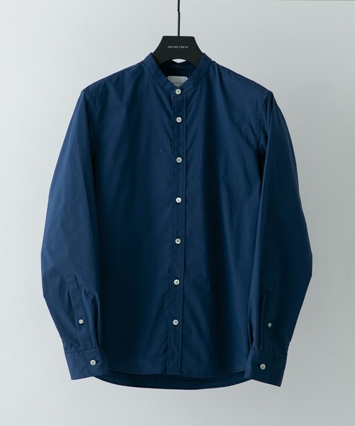 UNITED TOKYO（ユナイテッドトウキョウ）の「Quick DRYバンドカラーシャツ（シャツ/ブラウス・メンズ・ライトグレー/ブラック/ベージュ/ネイビー/オフホワイト/カーキ・1/2/3）」の6枚目の写真