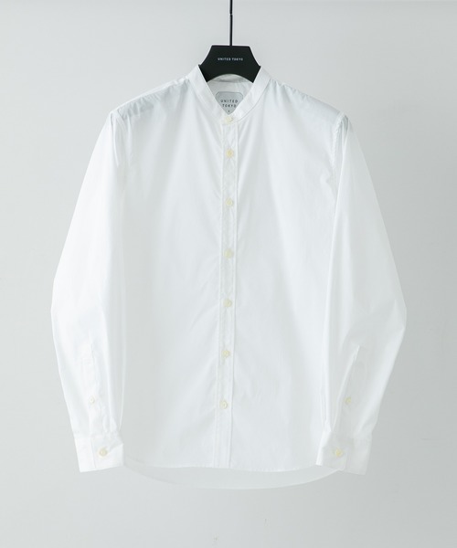 UNITED TOKYO（ユナイテッドトウキョウ）の「Quick DRYバンドカラーシャツ（シャツ/ブラウス・メンズ・ライトグレー/ブラック/ベージュ/ネイビー/オフホワイト/カーキ・1/2/3）」の2枚目の写真