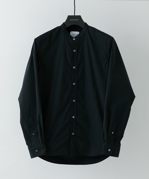 UNITED TOKYO（ユナイテッドトウキョウ）の「Quick DRYバンドカラーシャツ（シャツ/ブラウス・メンズ・ライトグレー/ブラック/ベージュ/ネイビー/オフホワイト/カーキ・1/2/3）」の3枚目の写真