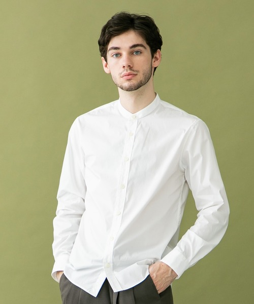 UNITED TOKYO（ユナイテッドトウキョウ）の「Quick DRYバンドカラーシャツ（シャツ/ブラウス・メンズ・ライトグレー/ブラック/ベージュ/ネイビー/オフホワイト/カーキ・1/2/3）」の8枚目の写真