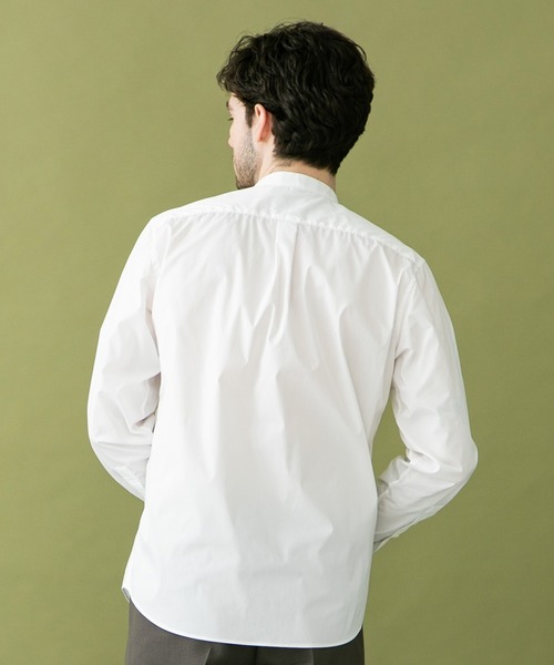 UNITED TOKYO（ユナイテッドトウキョウ）の「Quick DRYバンドカラーシャツ（シャツ/ブラウス・メンズ・ライトグレー/ブラック/ベージュ/ネイビー/オフホワイト/カーキ・1/2/3）」の10枚目の写真