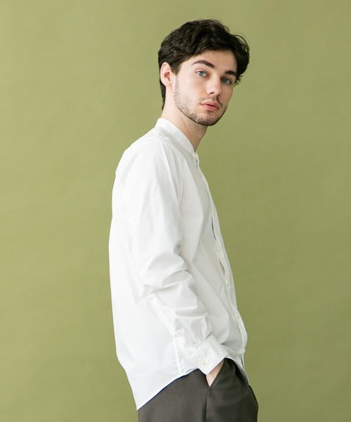 UNITED TOKYO（ユナイテッドトウキョウ）の「Quick DRYバンドカラーシャツ（シャツ/ブラウス・メンズ・ライトグレー/ブラック/ベージュ/ネイビー/オフホワイト/カーキ・1/2/3）」の11枚目の写真