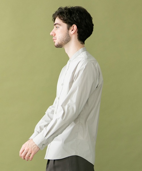 UNITED TOKYO（ユナイテッドトウキョウ）の「Quick DRYバンドカラーシャツ（シャツ/ブラウス・メンズ・ライトグレー/ブラック/ベージュ/ネイビー/オフホワイト/カーキ・1/2/3）」の14枚目の写真