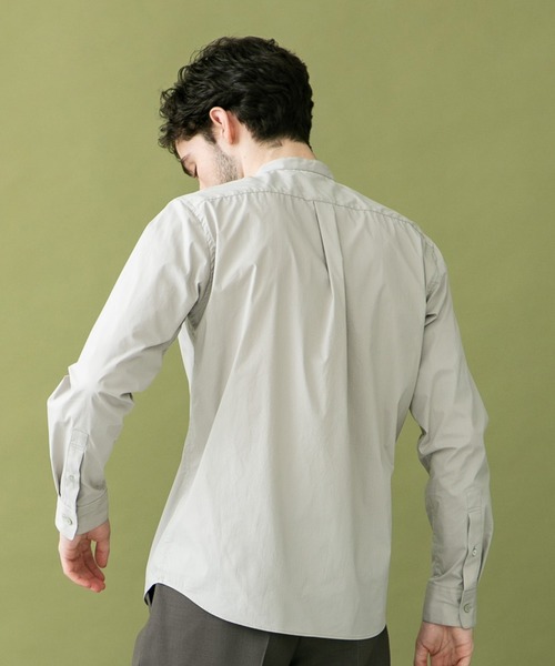 UNITED TOKYO（ユナイテッドトウキョウ）の「Quick DRYバンドカラーシャツ（シャツ/ブラウス・メンズ・ライトグレー/ブラック/ベージュ/ネイビー/オフホワイト/カーキ・1/2/3）」の15枚目の写真