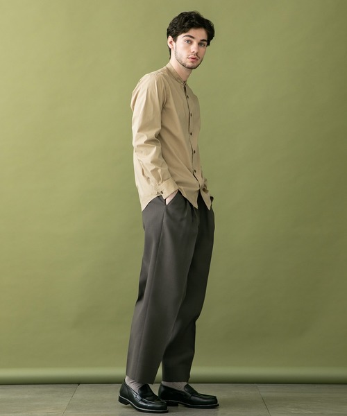 UNITED TOKYO（ユナイテッドトウキョウ）の「Quick DRYバンドカラーシャツ（シャツ/ブラウス・メンズ・ライトグレー/ブラック/ベージュ/ネイビー/オフホワイト/カーキ・1/2/3）」の17枚目の写真