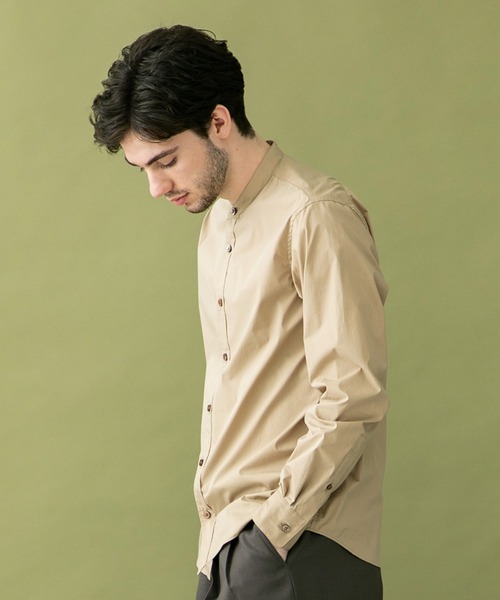 UNITED TOKYO（ユナイテッドトウキョウ）の「Quick DRYバンドカラーシャツ（シャツ/ブラウス・メンズ・ライトグレー/ブラック/ベージュ/ネイビー/オフホワイト/カーキ・1/2/3）」の19枚目の写真