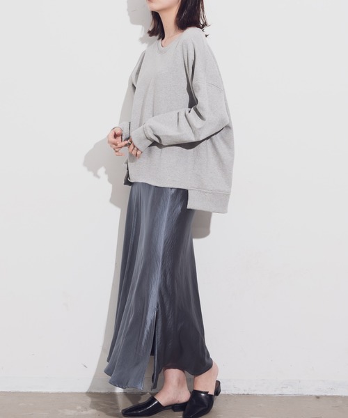 Aunt Marie's（アントマリーズ）の「AUNT MARIE'S カットオフスウェット（スウェット・レディース・ホワイト/ベージュ/グレー・FREE）」の3枚目の写真