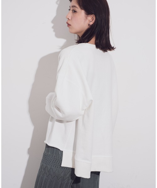 Aunt Marie's（アントマリーズ）の「AUNT MARIE'S カットオフスウェット（スウェット・レディース・ホワイト/ベージュ/グレー・FREE）」の4枚目の写真