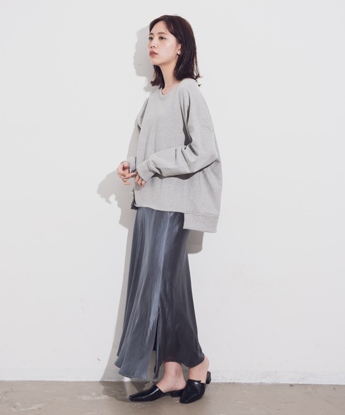 Aunt Marie's（アントマリーズ）の「AUNT MARIE'S カットオフスウェット（スウェット・レディース・ホワイト/ベージュ/グレー・FREE）」の17枚目の写真